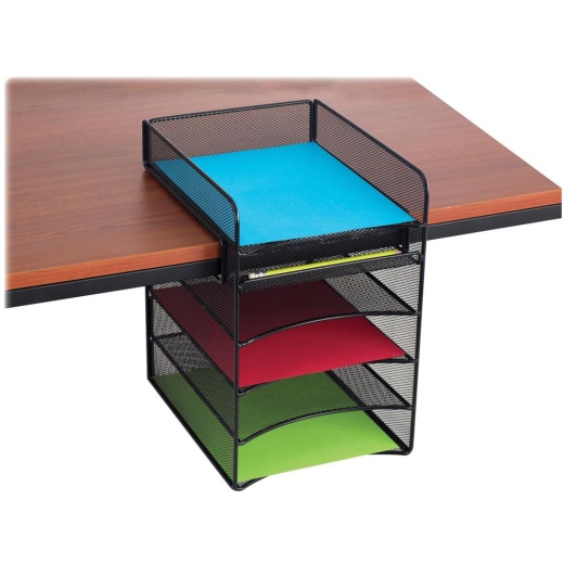 Safco Onyx Horizontal Hanging Desktop Storage - 5 Compartment(s)