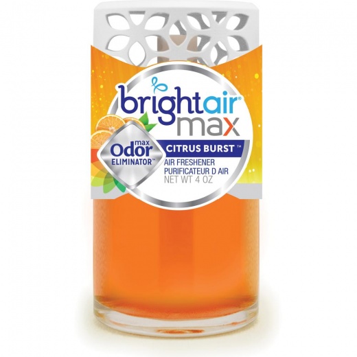 Bright Air Max Odor Eliminator Gel - Citrus Burst, 4 Fl Oz (0.1 Quart) - Phthalate-Free, BHT Free, Paraben-Free