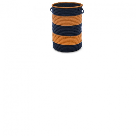 Color Block Navy/Orange 16X24 Hamper - Colonial Mills