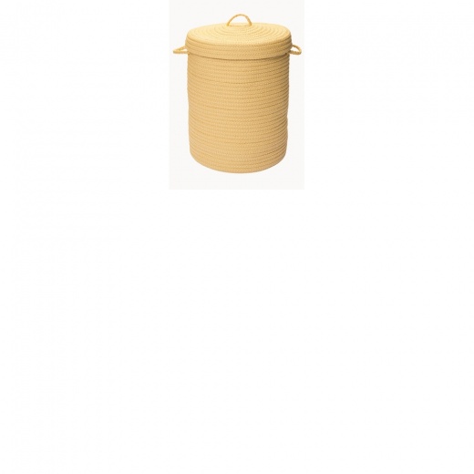 Simply Home Solid Pale Banana 18X18X30 Hamper W/ Lid