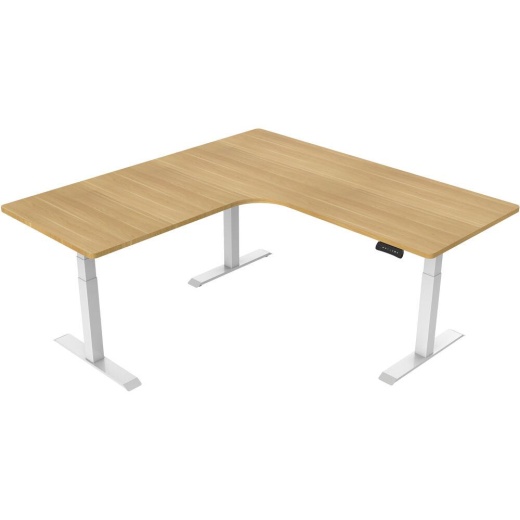 73"x73"x31" L Shape Sit/Stand Electric Desk by Hanover