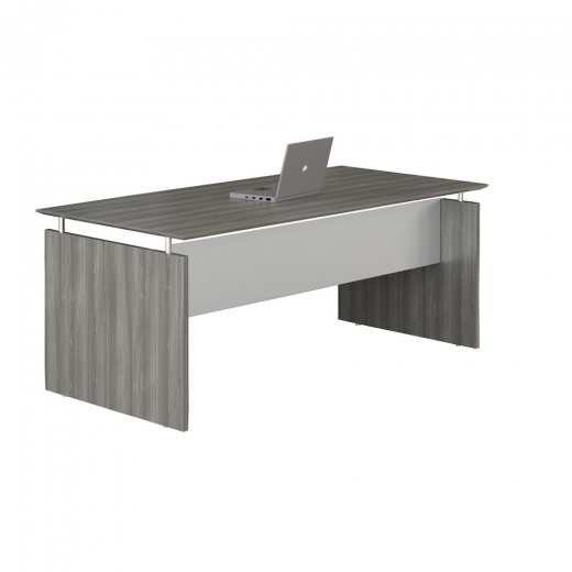 63" Rectangle Straight Desk, Gray Steel | Mayline Furniture
