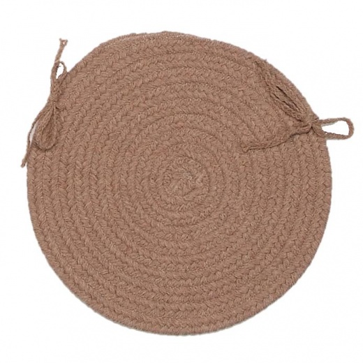 Bristol - Mocha 4' Round Braided Rug