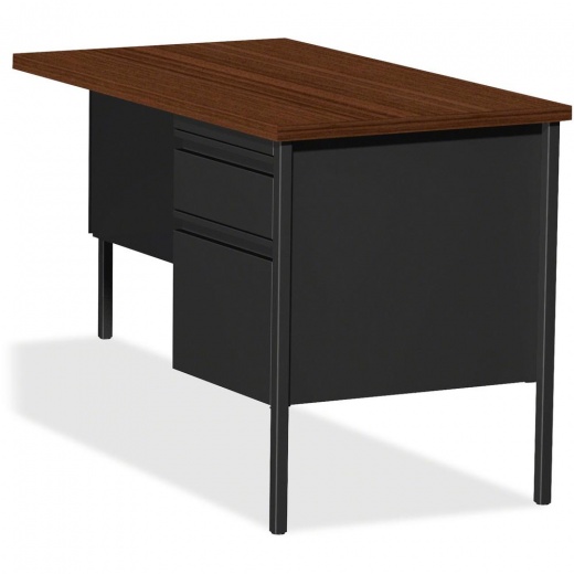Lorell Fortress Series Right-Pedestal Return Desk