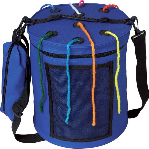 Creativity Street Carrying Case (Tote) Yarn - Blue Nylon Storage with Carrying Strap