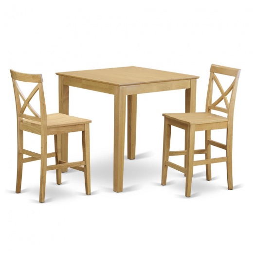 3 Pc Counter Height Table-Pub Table And 2 Counter Height Chairs