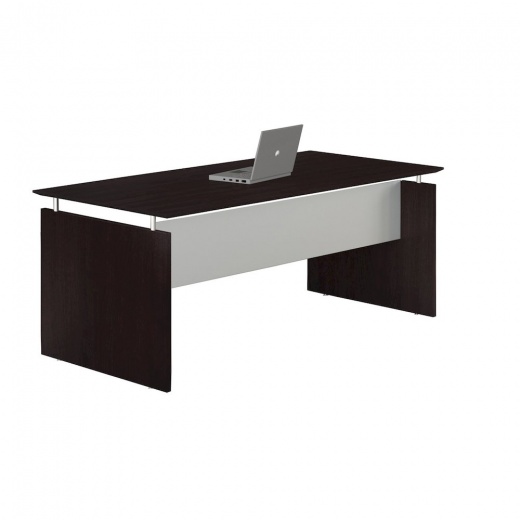 63" Rectangle Straight Desk, Mocha by Safco