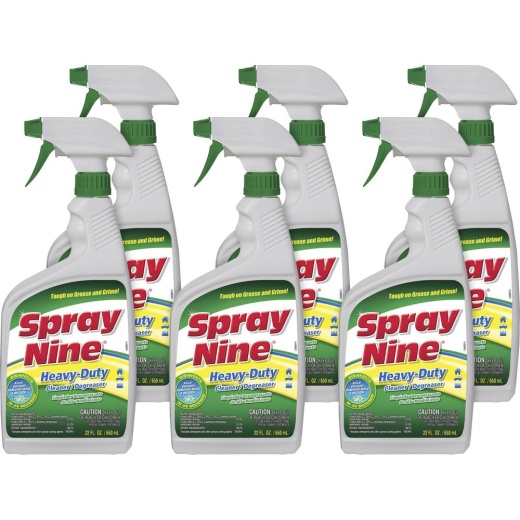 Permatex Heavy-Duty Cleaner/Degreaser with Disinfectant - 22 Fl Oz Bottle - 6/Bundle