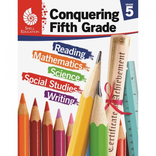 Conquering Fifth Grade Printed Book by Shell Education - 168 Pages, Grade 5