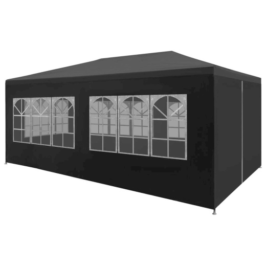Vidaxl Party Tent 9'10"X19'8" Anthracite, 45102
