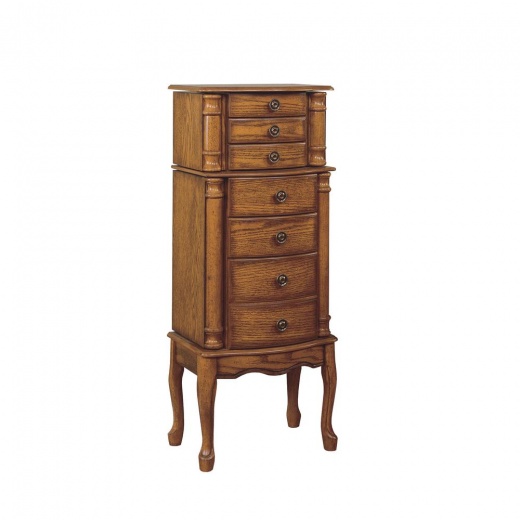 Woodland Oak Jewelry Armoire by Powell