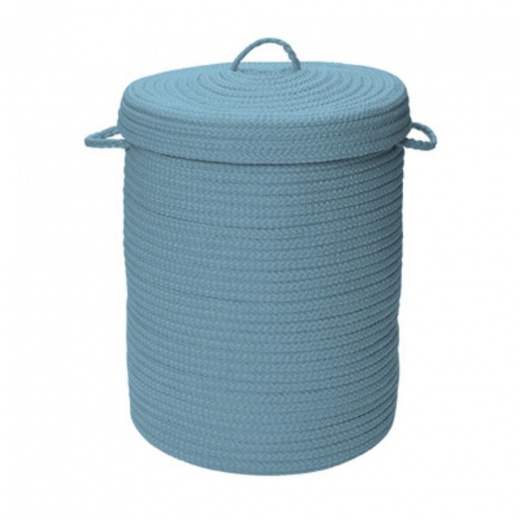Simply Home Solid Fed Blue 16X16x24 Hamper W/ Lid