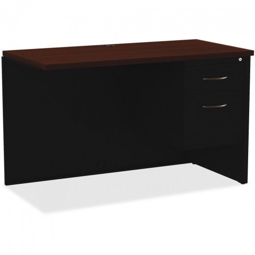 Lorell Fortress Modular Series Right Return Desk - 48" x 24"