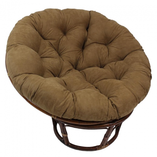 Blazing Needles 52-Inch Solid Microsuede Papasan Cushion (Fits 50-Inch Papasan Frame)