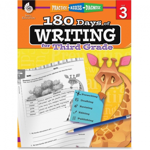 Shell Education 3rd Grade 180 Days of Writing Book