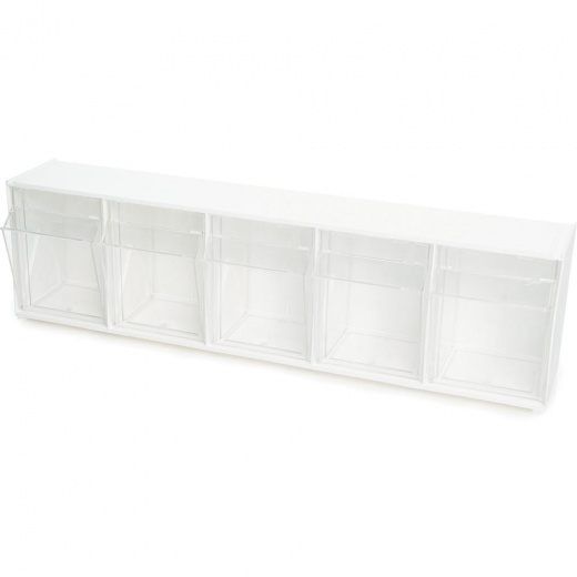 Tilt Bin Interlocking Multi-Bin Storage Organizer by deflecto