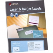 Maco Multi-Purpose Self-Adhesive Removable Labels 1 1/2 x 3 White 160/Pack