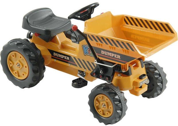Kalee Kids Pedal Tractor With Dump Bucket Yellow