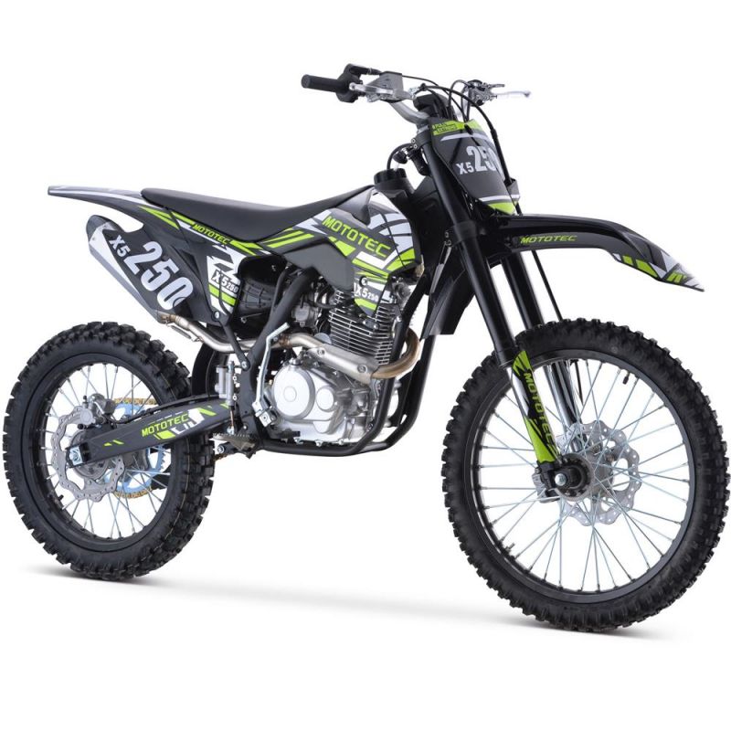 Mototec X5 250Cc 4-Stroke Gas Dirt Bike Black