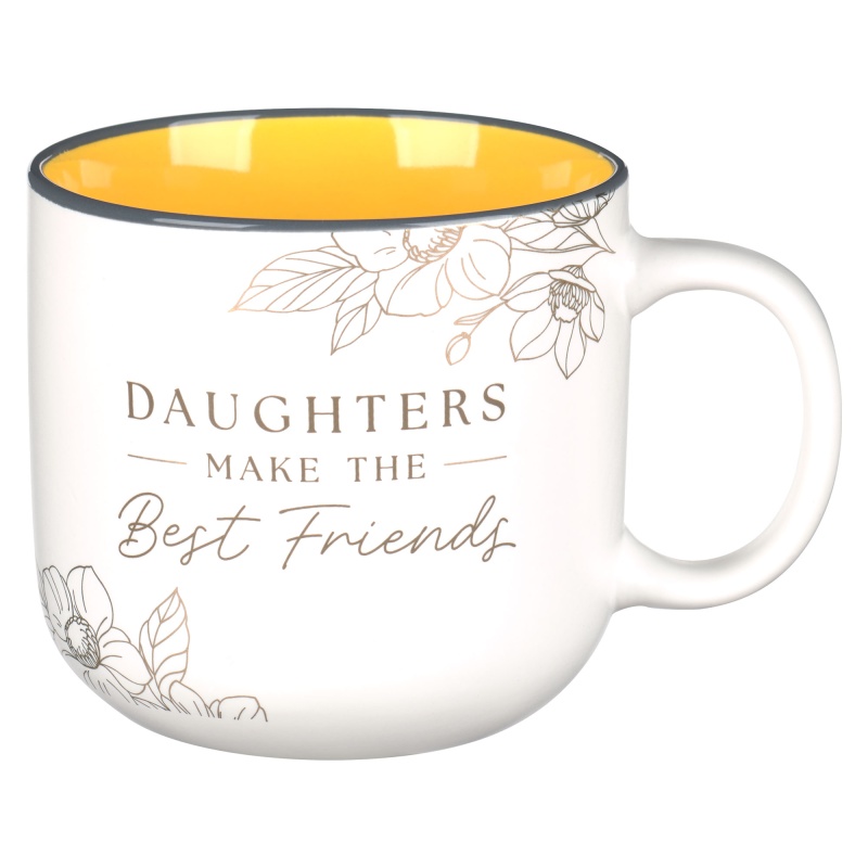 Mug Yellow Daughters Make Best Friends Prov. 3:15
