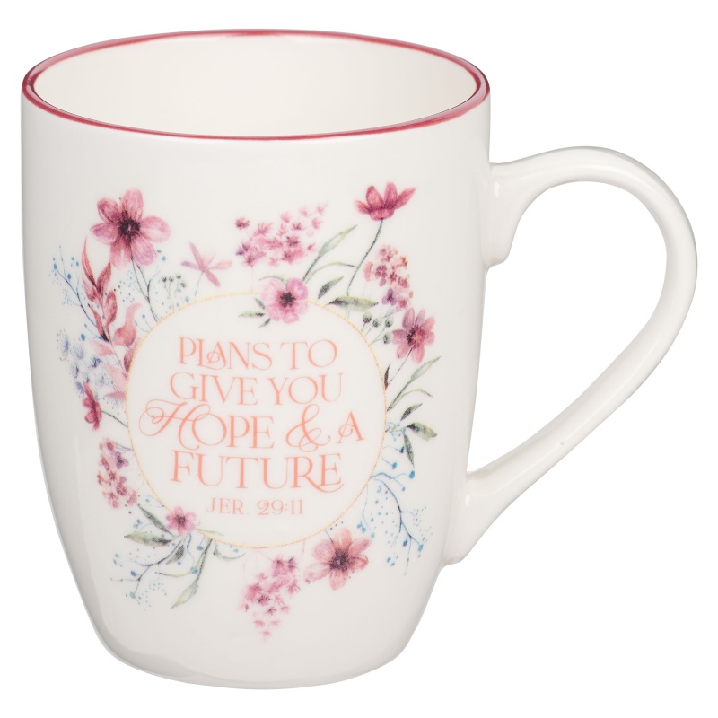 Mug Maroon Wreath Plans Jer. 29:11