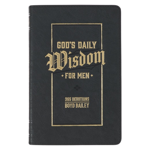 God's Daily Wisdom For Men Faux Leather Devotional