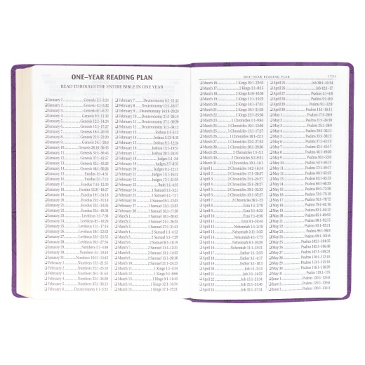 KJV Bible Super Giant Print Faux Leather, Purple