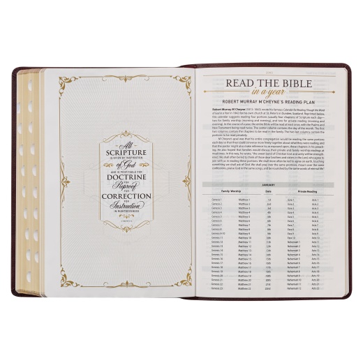 KJV Study Bible LP Faux Leather, Dark Brown