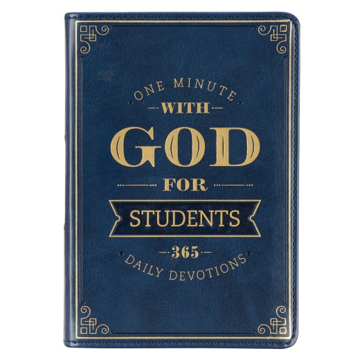 One Minute With God For Students Faux Leather Devotional