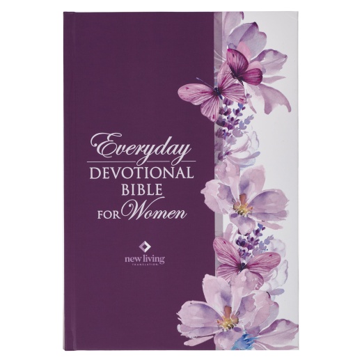 Devotional Bible Nlt For Women Hardcover, Purple
