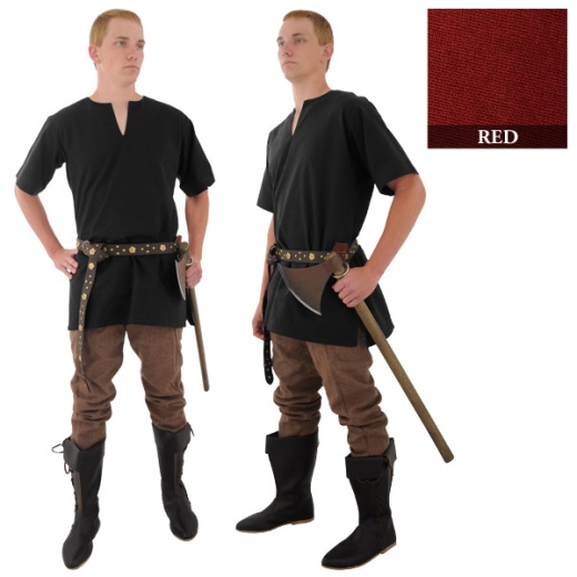 Medieval Tunic: Red, Large