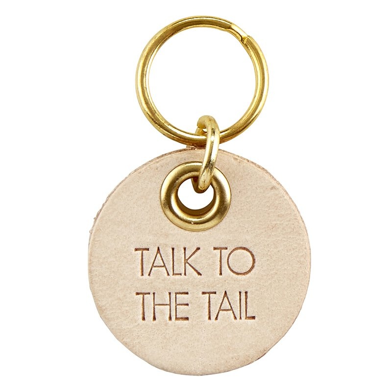 Leather Pet Tag - Talk To The Tail