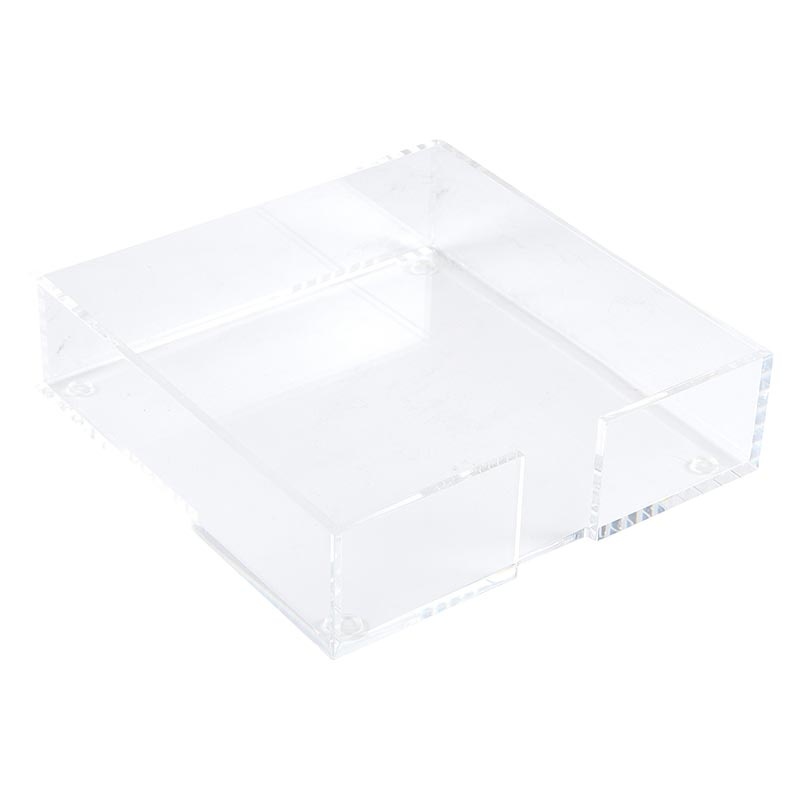 Square Notepaper In Acrylic Tray - Fake News