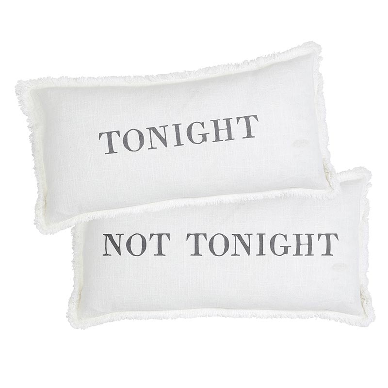 Face To Face Lumbar Pillow - Tonight/Not Tonight