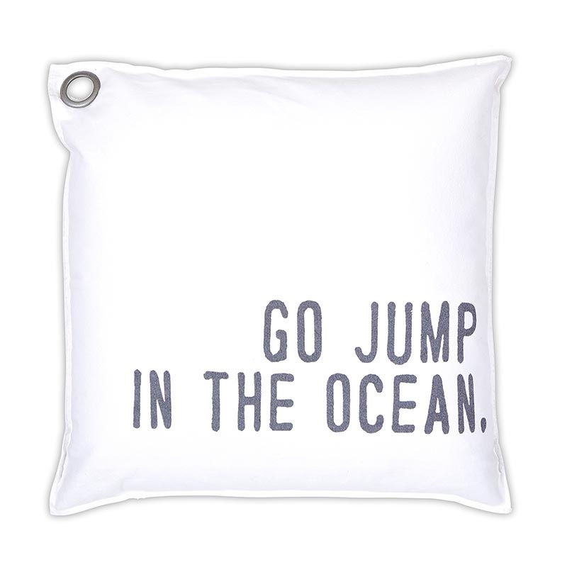 Face To Face Euro Pillow - Go Jump In The Ocean