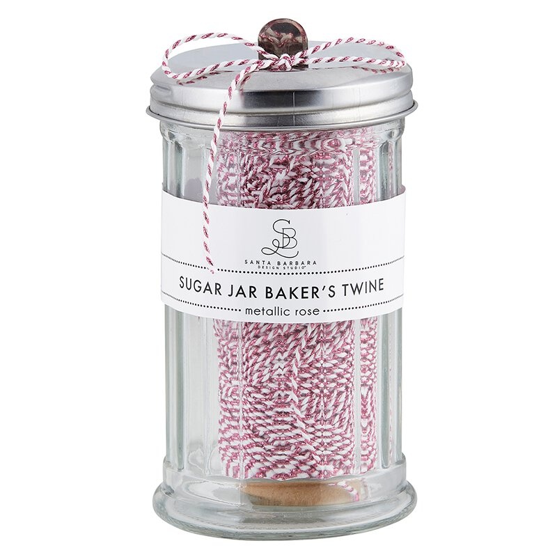 Sugar Jar Twine - Metallic Rose