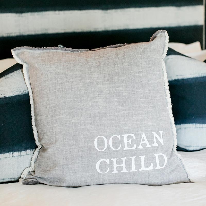 Face To Face Euro Pillow - Ocean Child