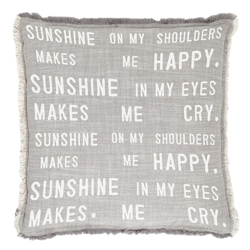 Face To Face Euro Pillow - Sunshine On My Shoulder