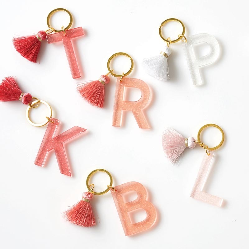 Acrylic Letter Keychain - b