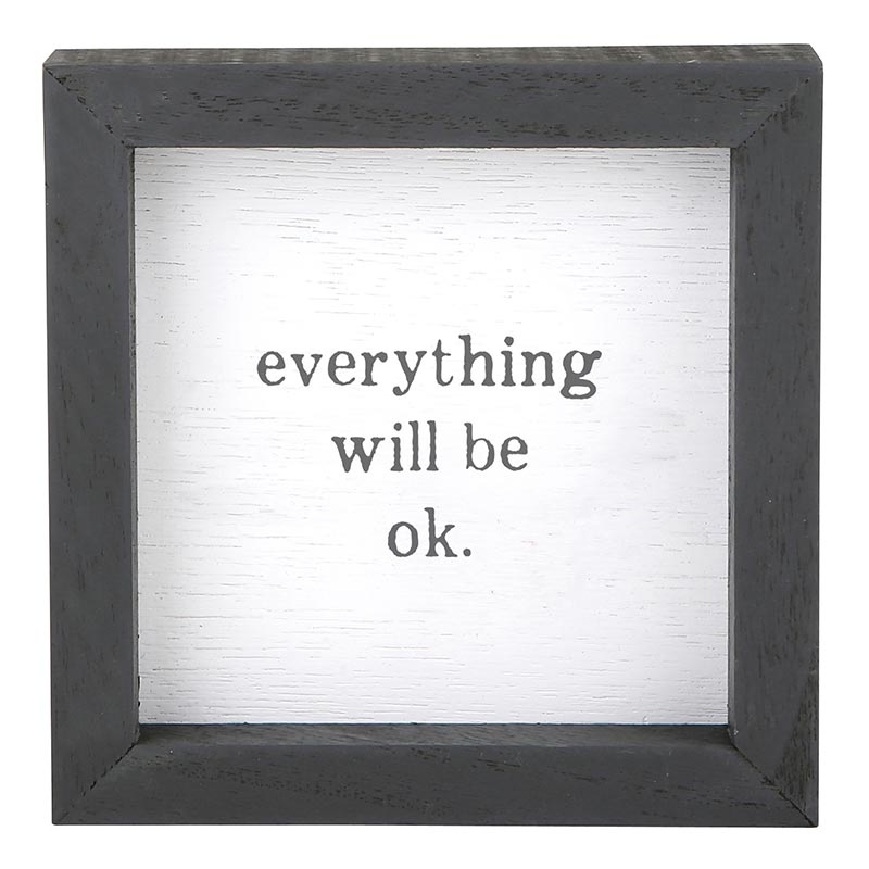Face To Face Petite Word Board - Everything Will Be Ok