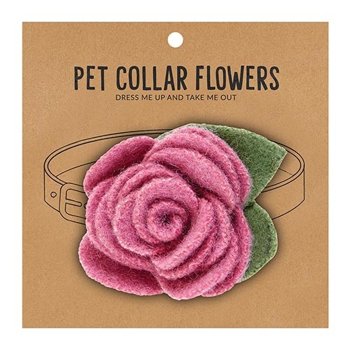 Small Pet Collar Flower - Orchid
