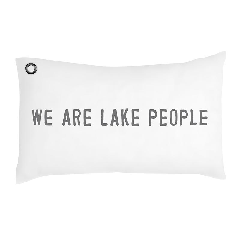 Face To Face Lumbar Pillow - We Are Lake People