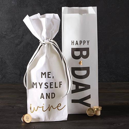 Paper Wine Bags - Party Assorted 6Pk