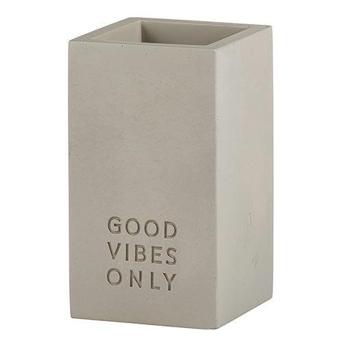 Cement Pen Holder - Good Vibes Only