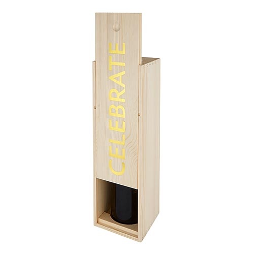 Wood Wine Box - Celebrate