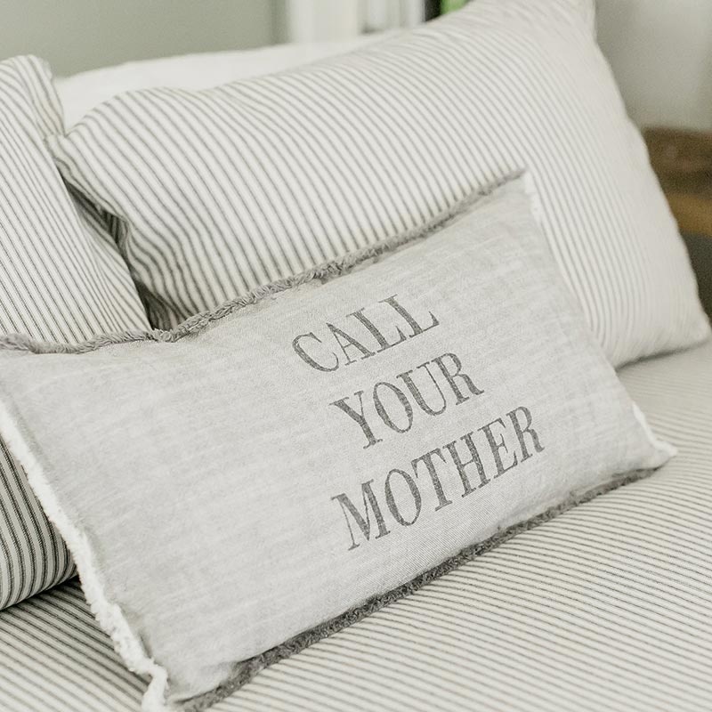 Face To Face Lumbar Pillow - Call Your Mother
