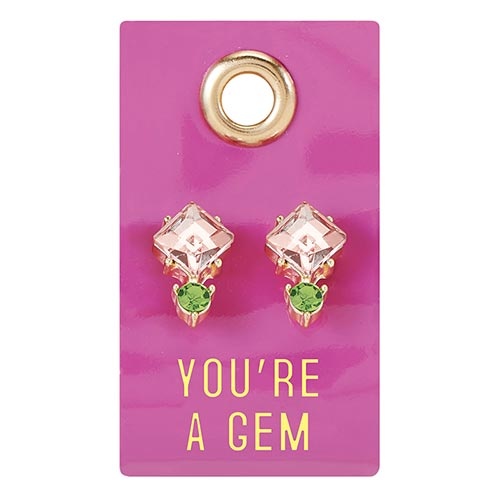 Gemstone Earring - You're A Gem