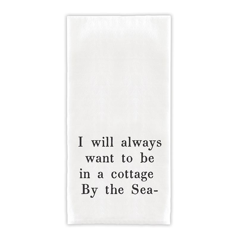 Face To Face Thirsty Boy Towel - A Cottage By The Sea