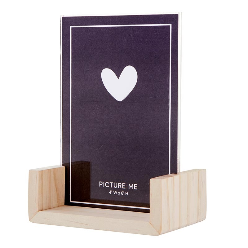 Natural Paulownia Wood Picture Frame - 4 X 6"