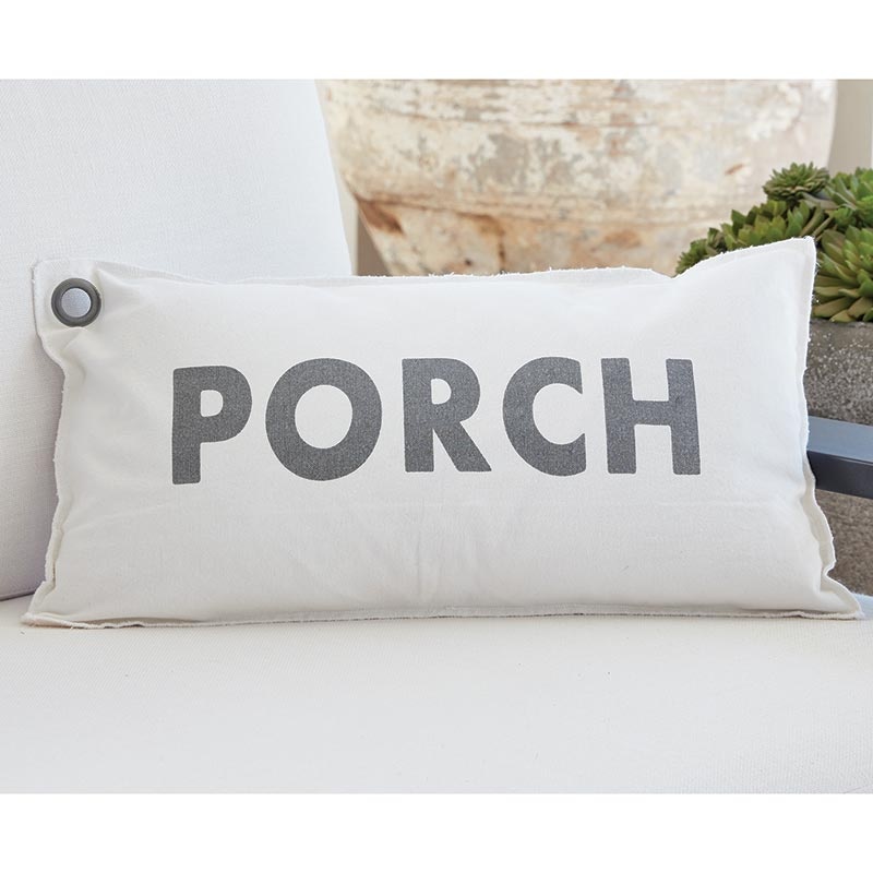Face To Face Lumbar Pillow - Porch